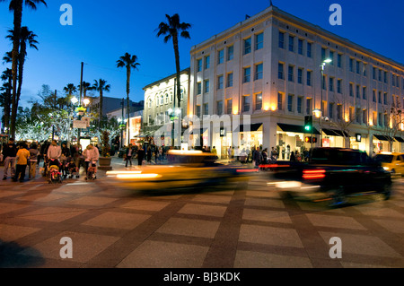 3e Rue, promenade au centre-ville de Santa Monica, Californie Banque D'Images