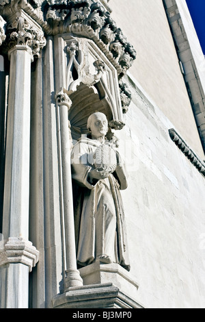 L'église gothique de San Francesco alle Scale, 1323, façade de Giorgio Orsini da Sebenico, Ancône, Marches, Italie Banque D'Images