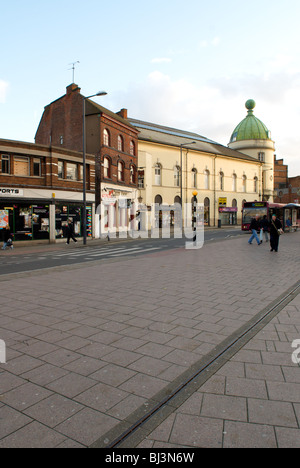 Le centre-ville de Derby, Derbyshire, Angleterre Banque D'Images