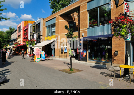 Maisons de ville historiques au Plateau Mont Royal, Montréal, Québec, Canada, Amérique du Nord Banque D'Images