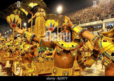 Unidos do Porto da Pedra école de samba, Carnaval 2010, Sambódromo, Rio de Janeiro, Brésil, Amérique du Sud Banque D'Images