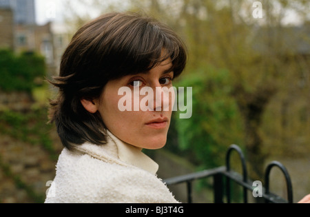 Portrait of Fashion designer Bella Freud, fille de l'artiste Lucian Freud et la grande petite fille de Sigmund Freud. Banque D'Images