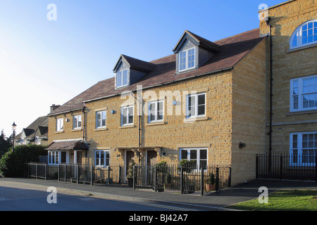 Maison de village high street broadway worcestershire uk cotswolds Banque D'Images