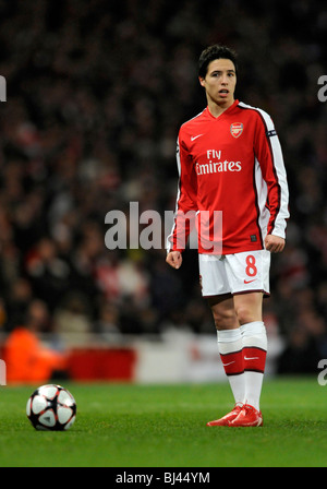 No 8 d'Arsenal, Samir Nasri, Arsenal V Porto Ligue des Champions première - deuxième ronde de coup de patte Banque D'Images