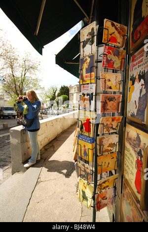 Souvenirs à vendre à Montmartre Paris France Banque D'Images