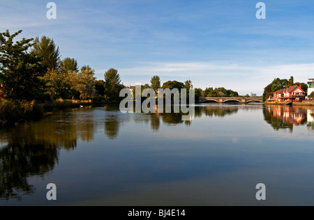 La rivière Bann à Coleraine, dans le comté de Londonderry en Irlande du Nord l'un des plus riches lieux dans la région Banque D'Images