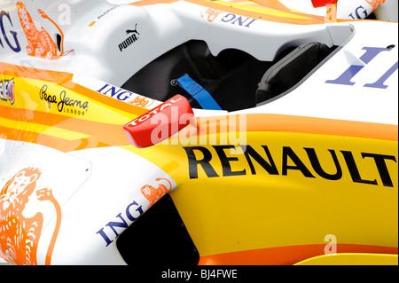 Voiture de course de Formule Renault parrainé par ING Direct d'épargne Banque D'Images