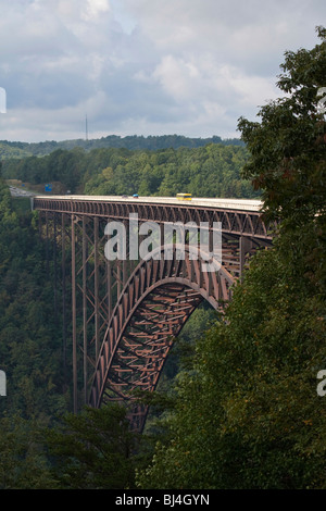 New River gorge Bridge Fayetteville County West Virginia aux États-Unis paysage Amérique du Nord vie quotidienne États-Unis Whitewater Eastern East Hi-RES Banque D'Images