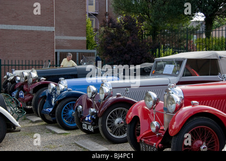 Lagonda historique voitures sur la tournée européenne de 2009. Banque D'Images