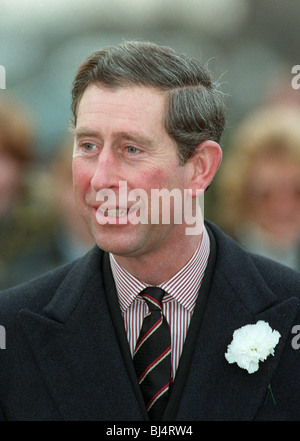 Le PRINCE CHARLES PRINCE DE GALLES 13 Décembre 1995 Banque D'Images