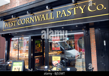 West Cornwall Pasty Co shop exterior Banque D'Images