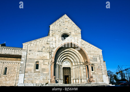 Église Duomo de San Ciriaco, architecture romane, Ancône, Marches, Italie Banque D'Images