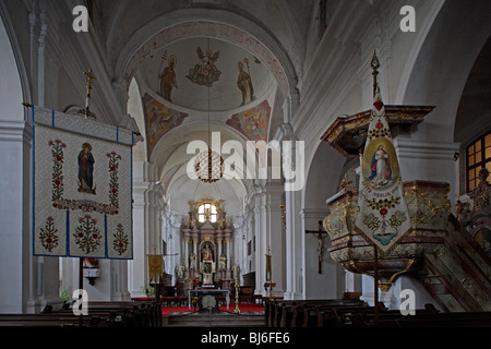 ( Stiski Sticna) créée en 1136,Monastère monastère cistercien,église abbatiale romane,,origine,style Baroque,Slovénie Banque D'Images