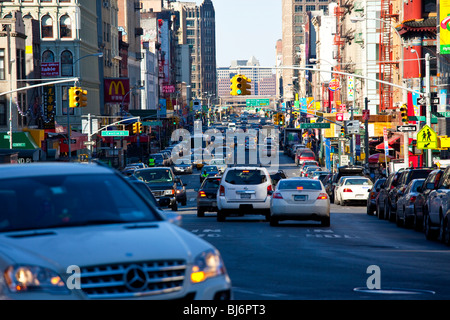 Canal Street à Manhattan, New York City Banque D'Images