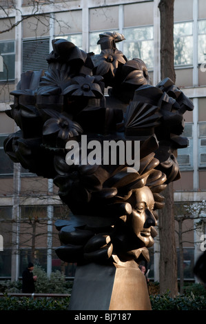 Sculpture de Henry Purcell, Christchurch Road, Kensington, London, UK Banque D'Images