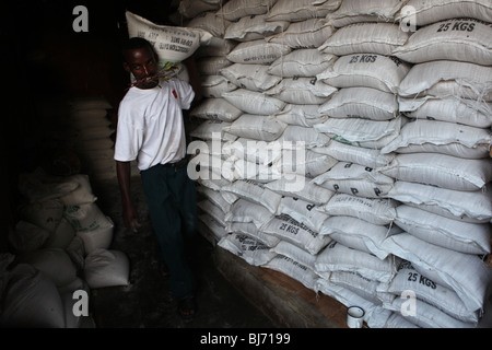 L'aide alimentaire en Somalie Banque D'Images