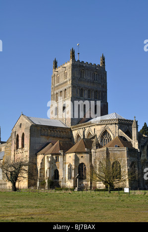 L'Abbaye de Tewkesbury, Gloucestershire, England, UK Banque D'Images