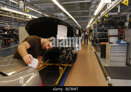 La construction automobile, Sindelfingen, Allemagne Banque D'Images