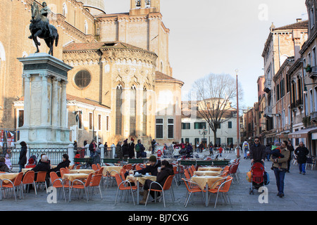 Campo Santi Giovanni e Paolo, Venise, Italie Banque D'Images