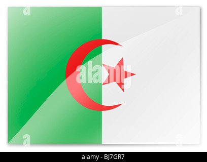 drapeau de l’Algérie Banque D'Images