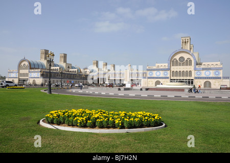 Souk central dans la ville de Sharjah, Emirats Arabes Unis Banque D'Images