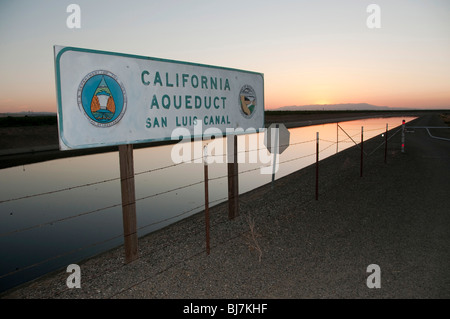 L'Aqueduc de Californie San Luis Canal. Banque D'Images