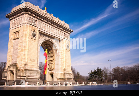 Arc de Triomphe - Monument à Bucarest, capitale roumaine Banque D'Images