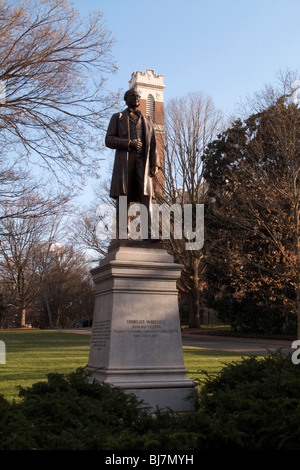 Statue de Cornelius Vanderbilt. L'Université Vanderbilt. Nashville, Tennessee. Banque D'Images