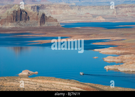 Voyage en bateau sur le Lac Powell, Utah/Arizona, USA. Banque D'Images