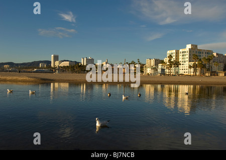 Toits de Santa Monica Banque D'Images