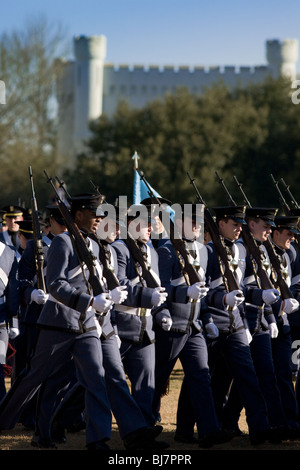 Défilé hebdomadaire à la Citadelle, Charleston, Caroline du Sud Banque D'Images