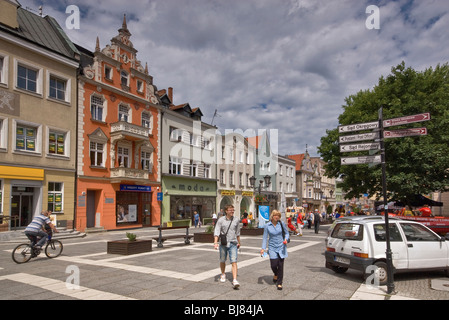 Stary Rynek (Place du marché) à Zielona Góra Lubuskie, Pologne, Voïvodie Banque D'Images