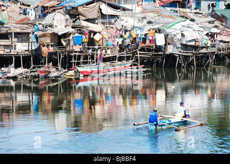 Des taudis, de Manille, Philippines Banque D'Images