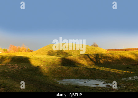 Motte et bailey château yelden home counties bedfordshire Angleterre Angleterre europe Banque D'Images