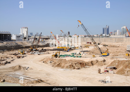 Site de construction à Dubaï, Émirats Arabes Unis Banque D'Images