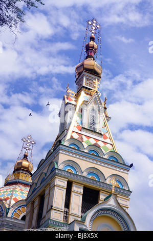 La Cathédrale Zenkov, Almaty Banque D'Images