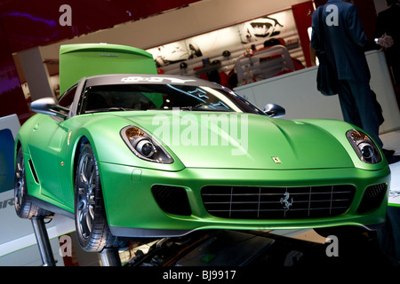Ferrari 599 GTB Fiorano dans un hybride motor show Banque D'Images