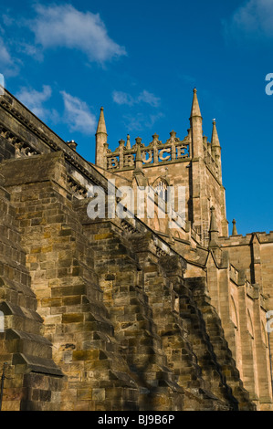 Dh Dunfermline Abbey DUNFERMLINE FIFE Ecosse King Robert the Bruce inscription tour historique Banque D'Images