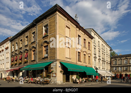 Quartier historique de Kazimierz,la place Nowy, l'ancien quartier juif de Cracovie, Pologne, Cracovie, Banque D'Images