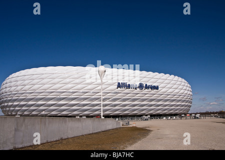 Le stade de football Allianz Arena à Munich Allemagne Banque D'Images