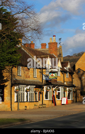 Maison de village high street broadway worcestershire uk cotswolds Banque D'Images