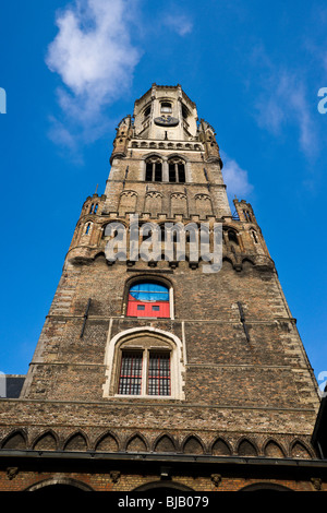 Belfort Bell Tower. Bruges, Flandre occidentale, Belgique. Banque D'Images