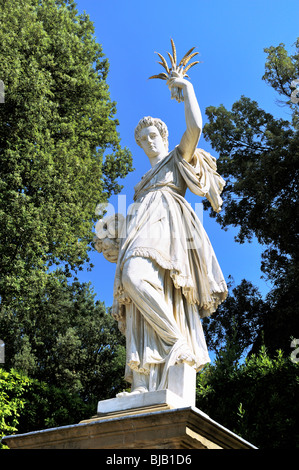 Jardins de Boboli, Florence, Italie. Abondance de Giambologna, Pietro Tacca, et Sebastiano Salvini da Settignano. Marbre et bronze Banque D'Images