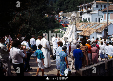 Asturies espagne Procession de la Vierge Marie - Festival Banque D'Images