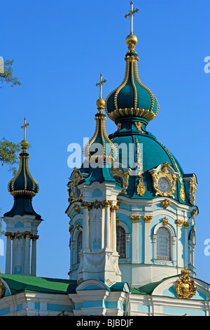 Eglise de Saint Andrew (1754), Kiev, Ukraine Banque D'Images