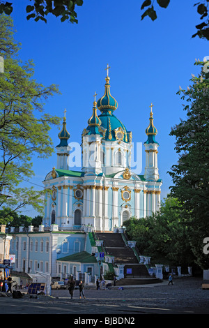 Eglise de Saint Andrew (1754), Kiev, Ukraine Banque D'Images