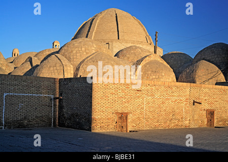 Dômes de Taq-i-Zaragon (bijouterie' Bazaar), (16e siècle), Boukhara, Ouzbékistan Banque D'Images