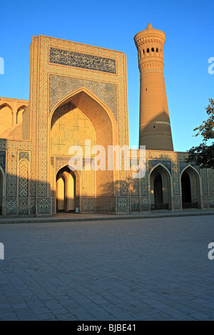 Minaret Kalyan (1127) et la mosquée, Boukhara, Ouzbékistan Banque D'Images