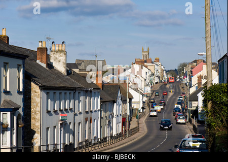 Scène de rue, Honiton, Devon, Royaume-Uni Banque D'Images