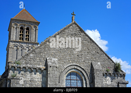 Eglise de Saint Pierre (11-12ème siècle), Chauvigny, Poitou, France Banque D'Images